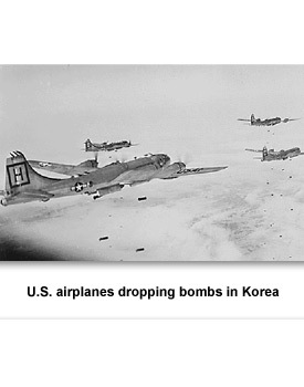 Korean War 02 US Dropping Bombs